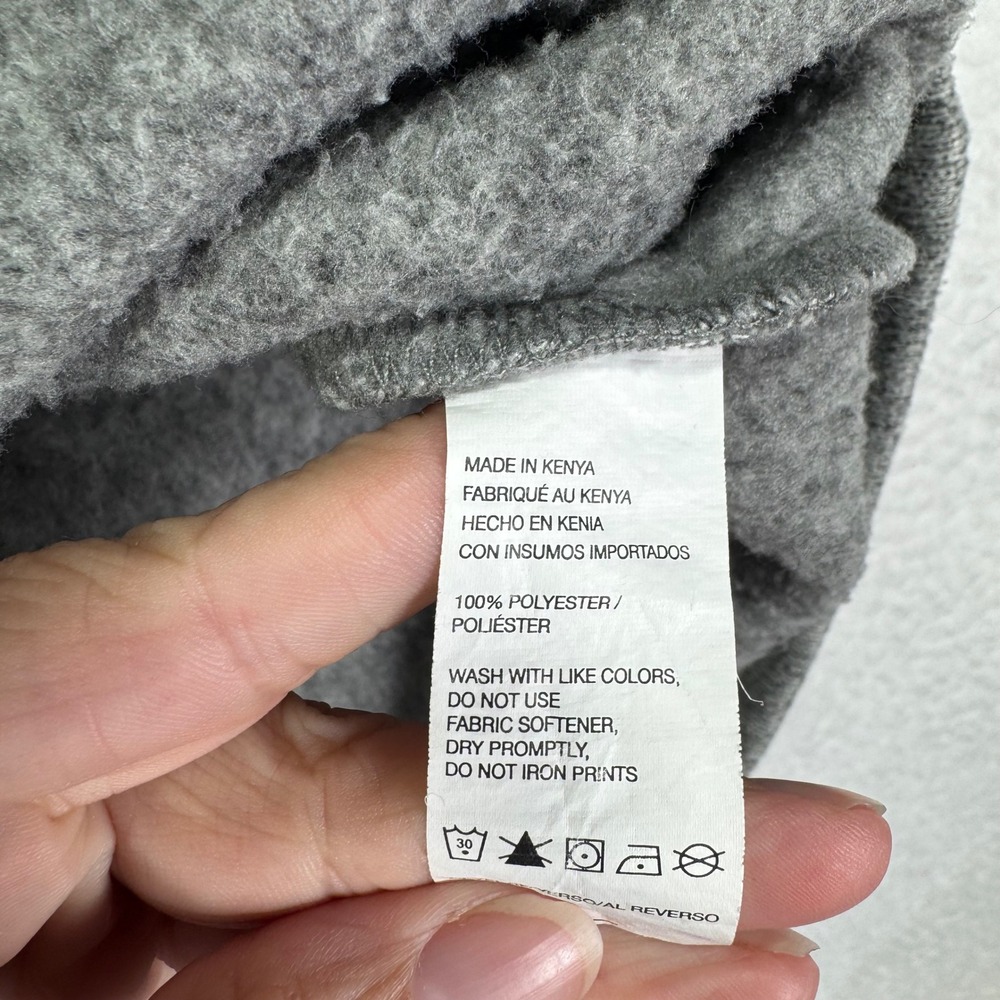 G.H. Bass & Co. Men's XXL Gray Pullover Button Mock Neck Sweater Fleece Layering - Picture 6 of 8